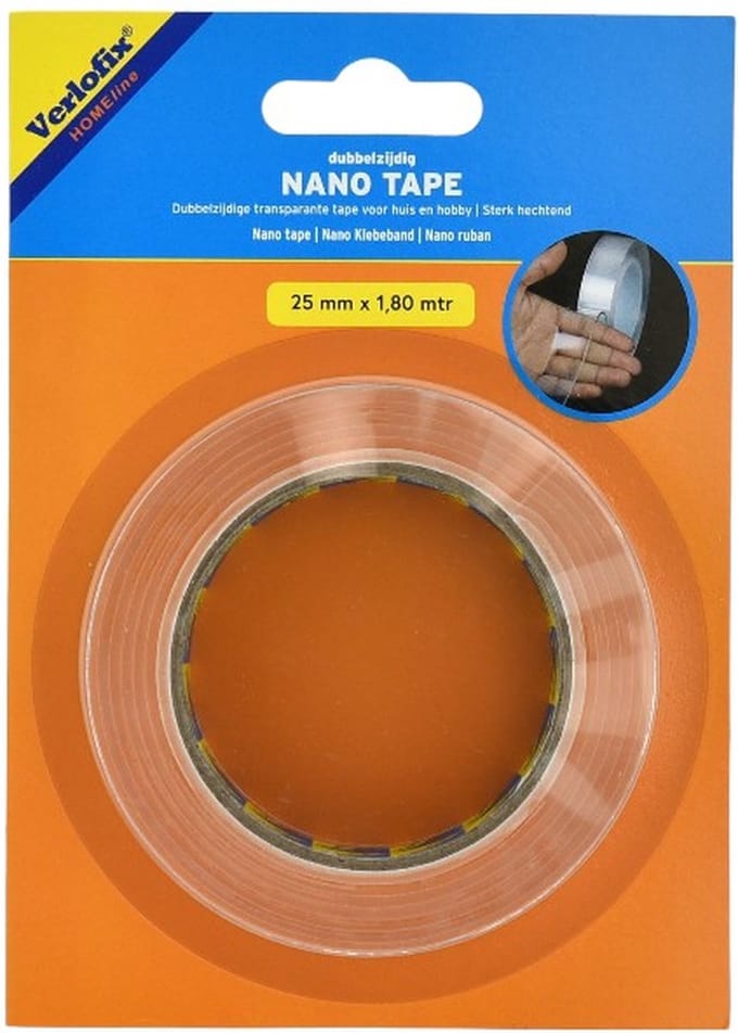 Verlofix Nanotape Dubbelzijdig klevend 25mm x 1.8m