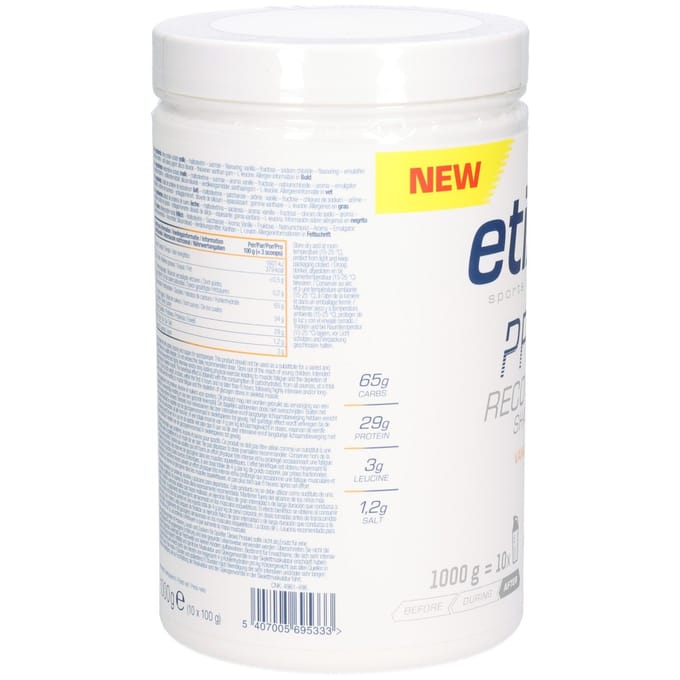 Etixx | PRO LINE Recovery Shake Vanille | Hersteldrank met vanillesmaak | 1000g