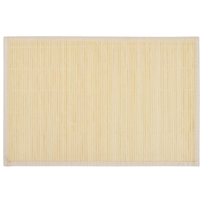 vidaXL - 6 - Placemats - bamboe - 30 - x - 45 - cm - natuurlijk