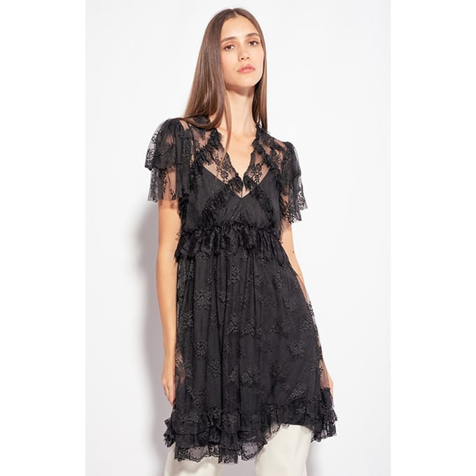 PINKO Angela Abito Pizzo Black Größe: 38 | Minikleider Outlet | Damen | Schwarz