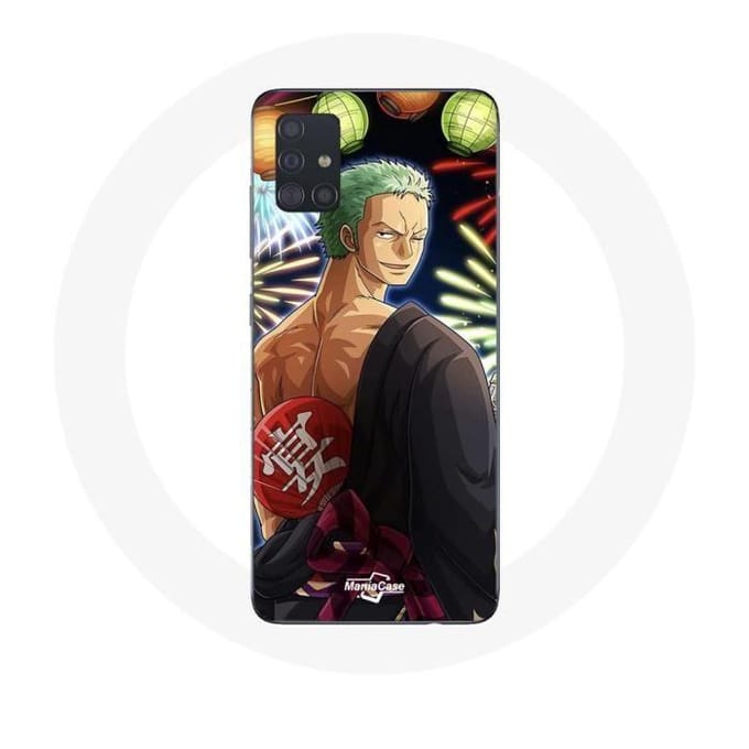 Coque - Maniacase - Samsung Galaxy A51 5G - One Piece Joyeux Noël - Protection - Souple noir