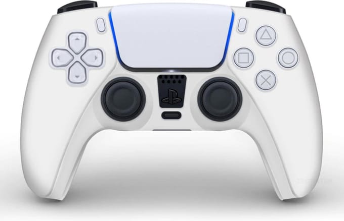 Silicone hoesje voor Playstation 5 (PS5) controller: Wit