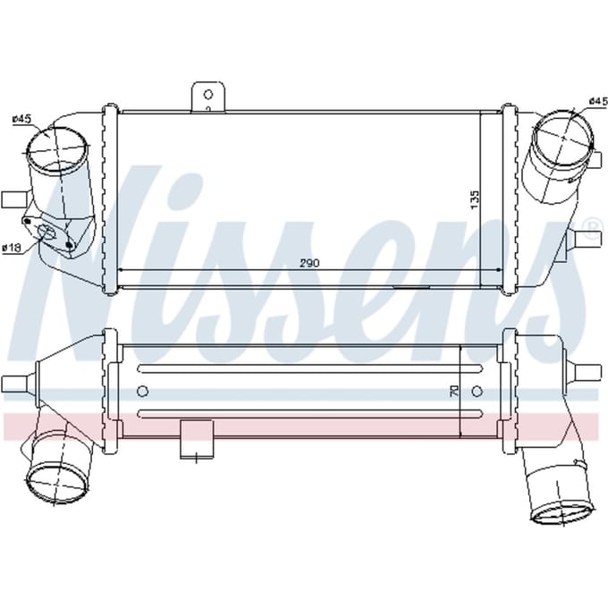Intercooler NISSENS 96558