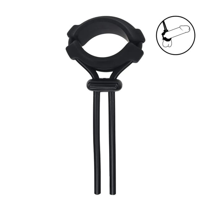 Levelz - Afneembare Brede Verstelbare Siliconen Lasso Cockring - 5mm