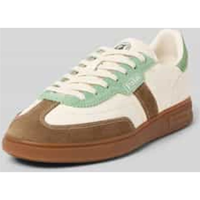 Low-top sneakers van echt rundleer