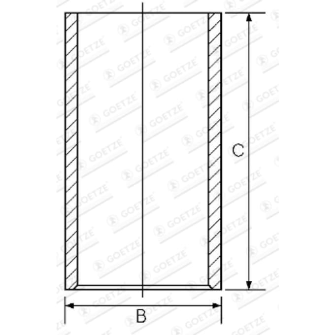 Goetze Engine Voering, cilinderkop GOETZE 14-011041-00