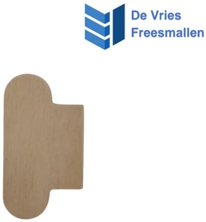 vulplaat 1200 sluitplaat loop afgerond