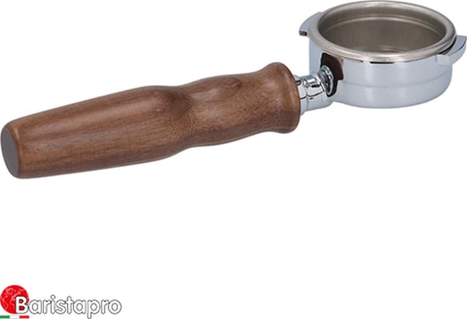 BaristaPro Naked Filterdrager Walnoothout - Rocket - 58mm