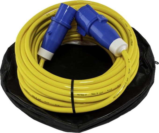 Hollex 25 meter Walstroomkabel 3x2,5mm² met CEE stekker - boot - jacht - sloep - caravan - camper