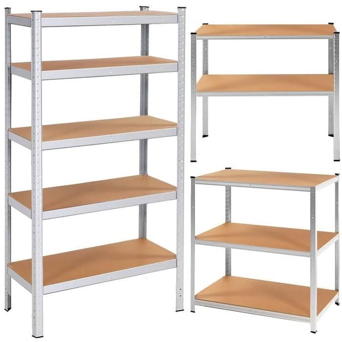 Springos Opbergrek - Stellingkast - Stellingkast Metaal - 180 x 90 x 40 cm