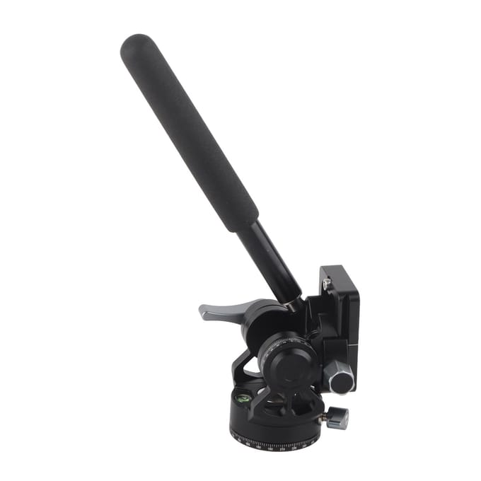 DT 03S SLR Camera Handgreep Hydraulische Statiefkop Aluminiumlegering Waterpas Videokop Draagbare Demping black