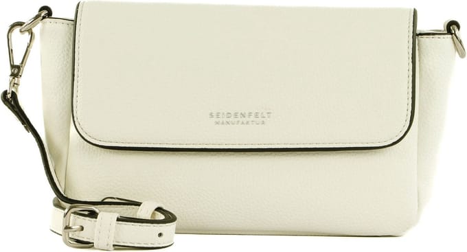 SEIDENFELT MANUFAKTUR Avondtas Schoudertas SFM232 Crossbag White Wit