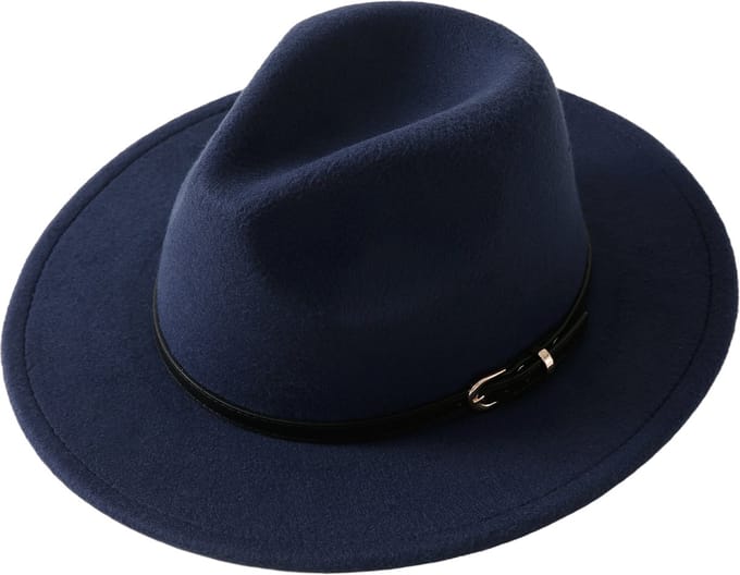 Emilie collection - hoed - blauw - fedora - klassiek