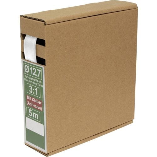 Quadrios 25CA491 Krimpkous met lijm Wit 12.7 mm 4.2 mm Krimpverhouding:3:1 5 m