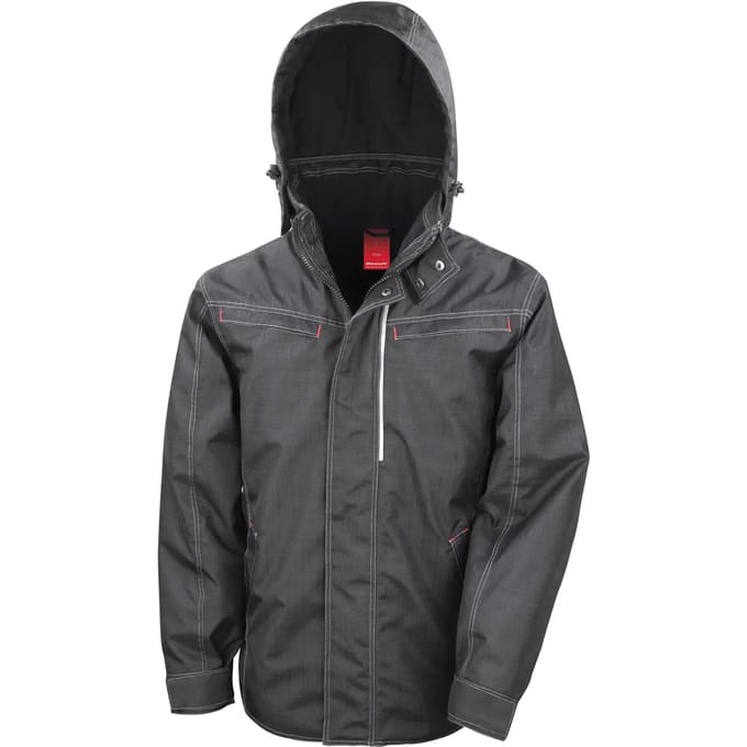 Result Denim Texture Rugged Jacket RT326 - Black - M