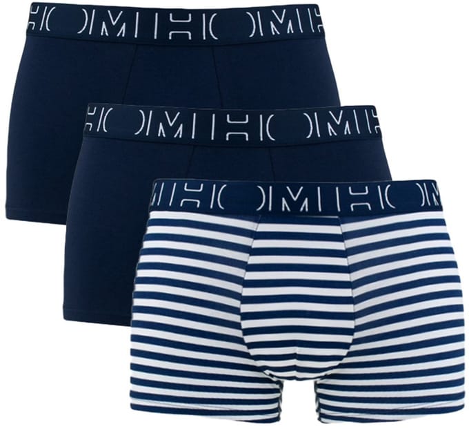 HOM - Christofer #2 Boxer briefs 3p - Navy print/Navy/Navy - mannen - L