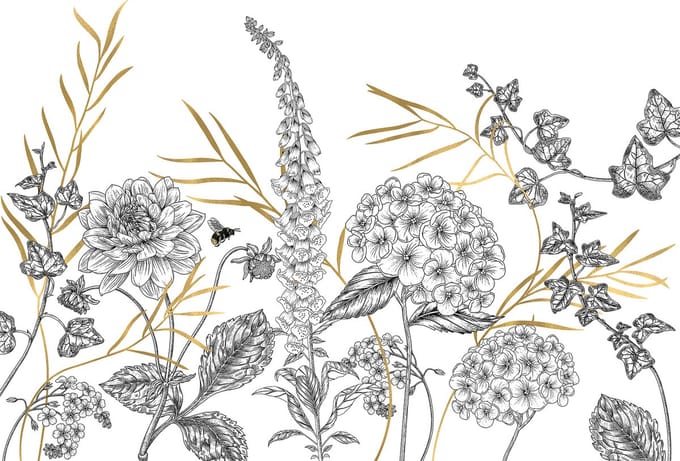 Fotobehang - Bumble Bee 400x280cm - Vliesbehang