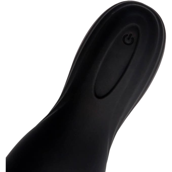 Vibrating Masturbator Sleeve - Licorice Black