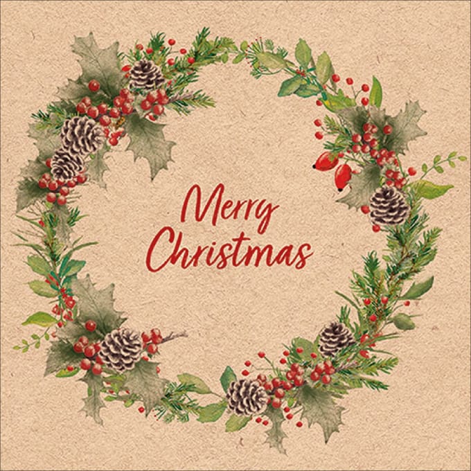 Ambiente- kerstservetten - 33x33cm - 3 laags - 20 stuks