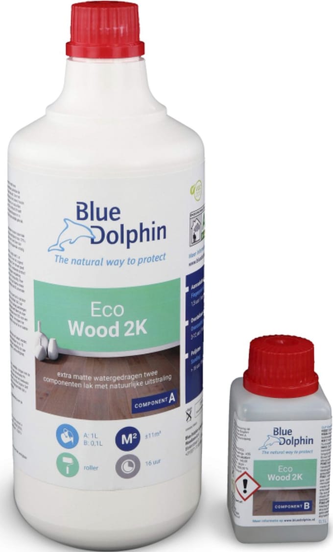 Blue Dolphin Eco Wood 2K onbehandelde look 1 liter