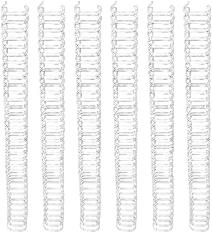Dailygoods- Draadbinderrug 180 Vel Capaciteit - Dubbele Lus - 3:1 Steek - 34 Lussen - 19 Mm Diameter - Duurzame Nyloncoating - Bindrug