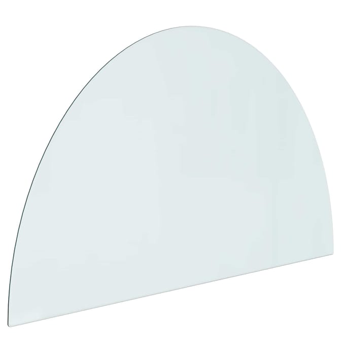 vidaXL Vuurplaats Glazen Plaat Doorzichtig 1000 x 600 mm Glas