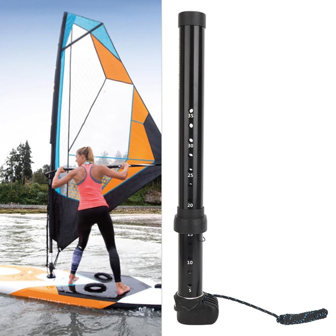 Rallonge de mât de planche à voile Rallonge Adaptateur de montage de base Convient pour mâts épais SDM 35cm black