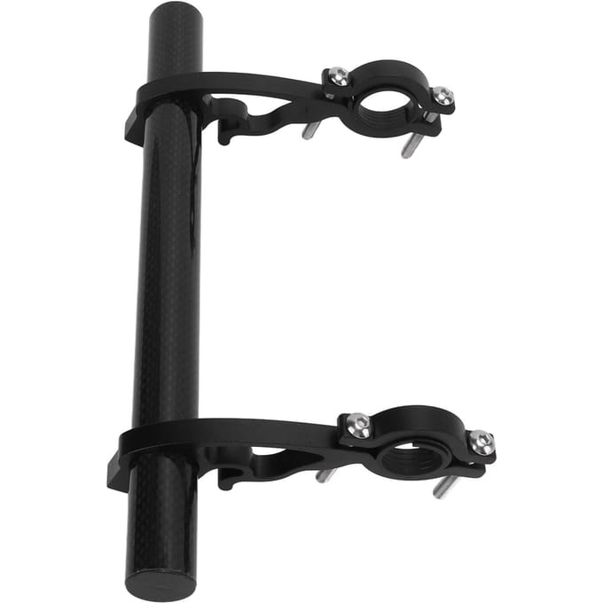 Support de Guidon de Vélo Multifonctionnel Tube en Carbone Extenseur de Guidon de Vélo Support d'Extension black