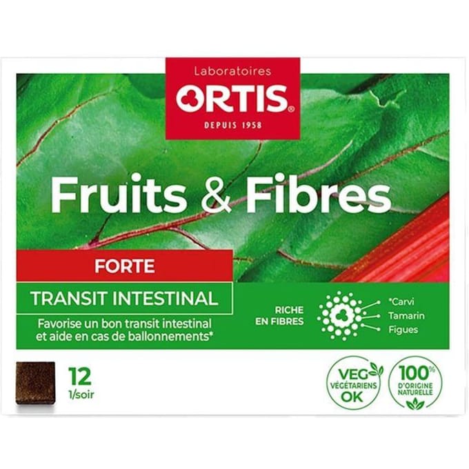 Ortis Vruchten & Vezels Darmtransit 12 Kauwtabletten