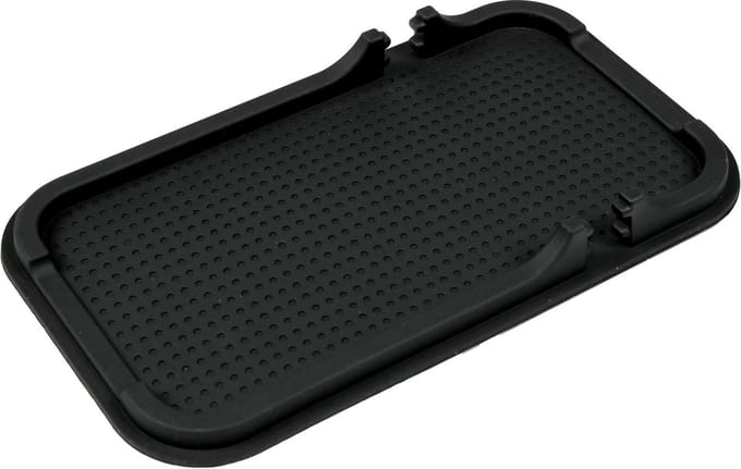Benson Anti-slip mat en telefoonhouder - 84 x 161 mm - zwart - 2-in-1 ontwerp