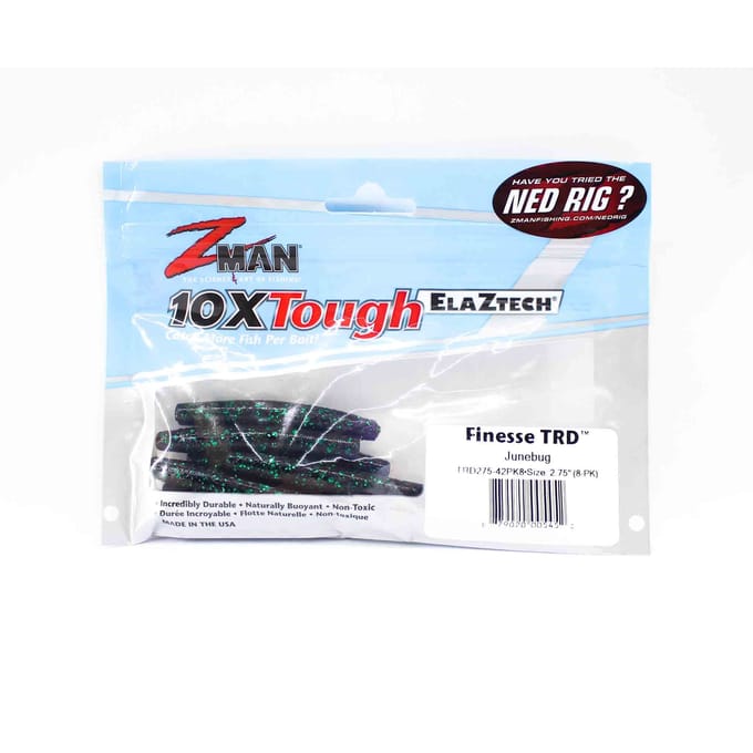 Zman Zacht Kunstaas Finesse TRD 2,75 Inch 8/Pack June Bug (5452) white