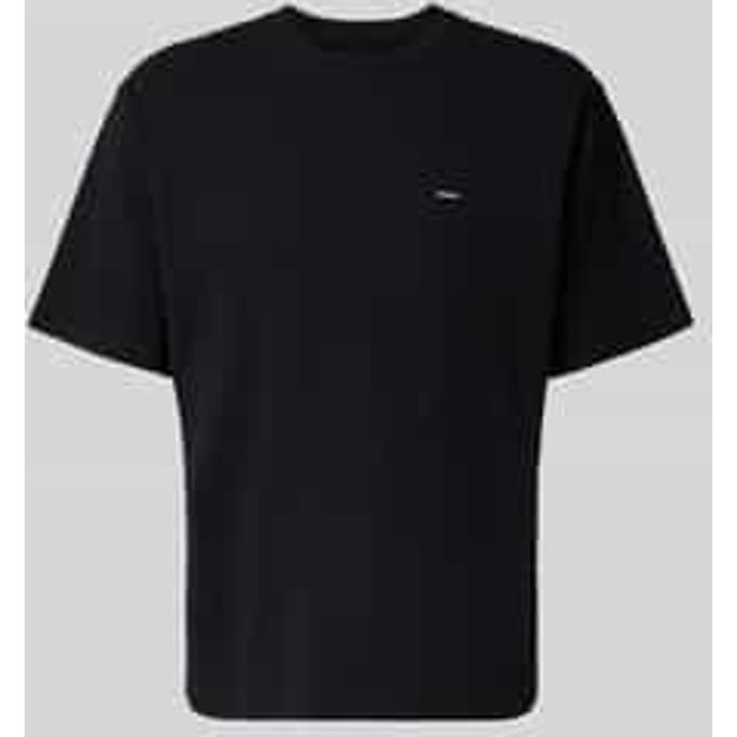 T-shirt met labeldetail en ronde hals