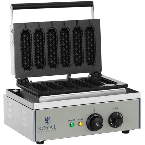 Royal Catering Wafelijzer - 1.550 watt - stick - maïshond 10010318