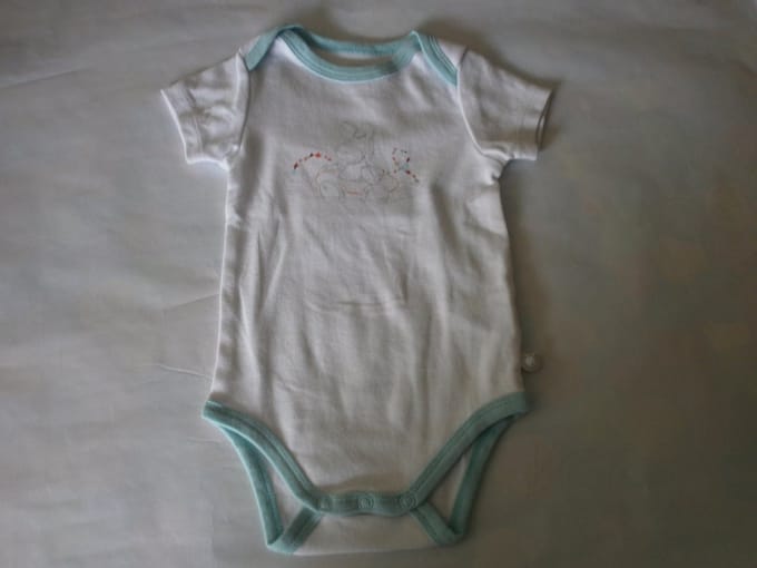 noukie's 2 pack , body set , korte mouw , uni , wit met groen , 1 jaar , 80