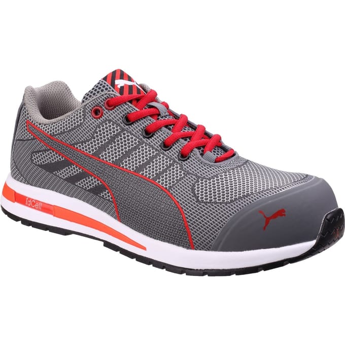 Puma Safety Xelerate Knit Laag S1P 643070 - Grijs/Rood - 40
