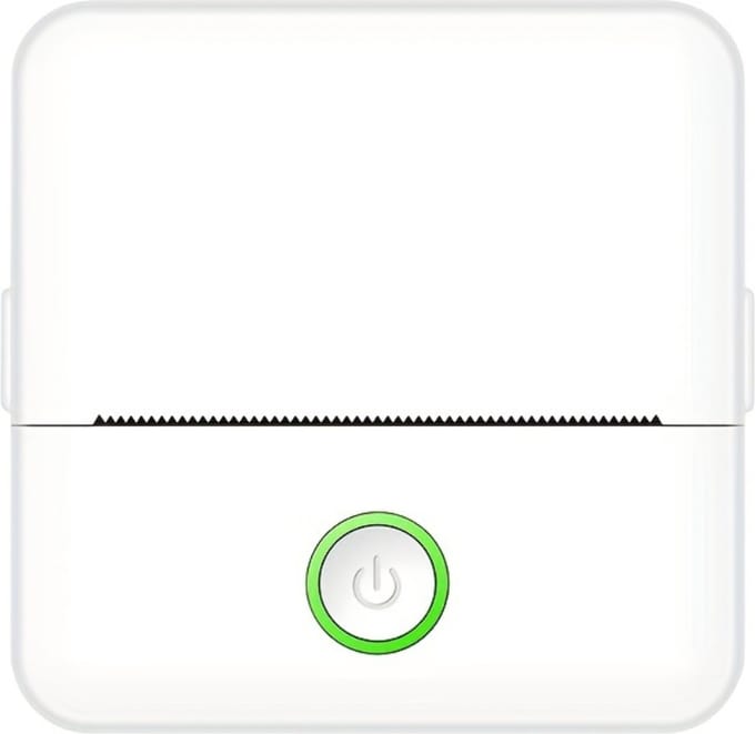 Mobiele Fotoprinter - Mini Printer - Pocket Printer - Voor Mobiel - Draadloos - Wit