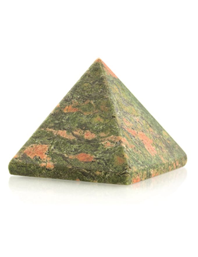Unakiet piramide 30 mm edelsteen