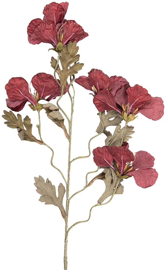 Clayre & Eef Kunstbloem 82 cm Rood Kunststof