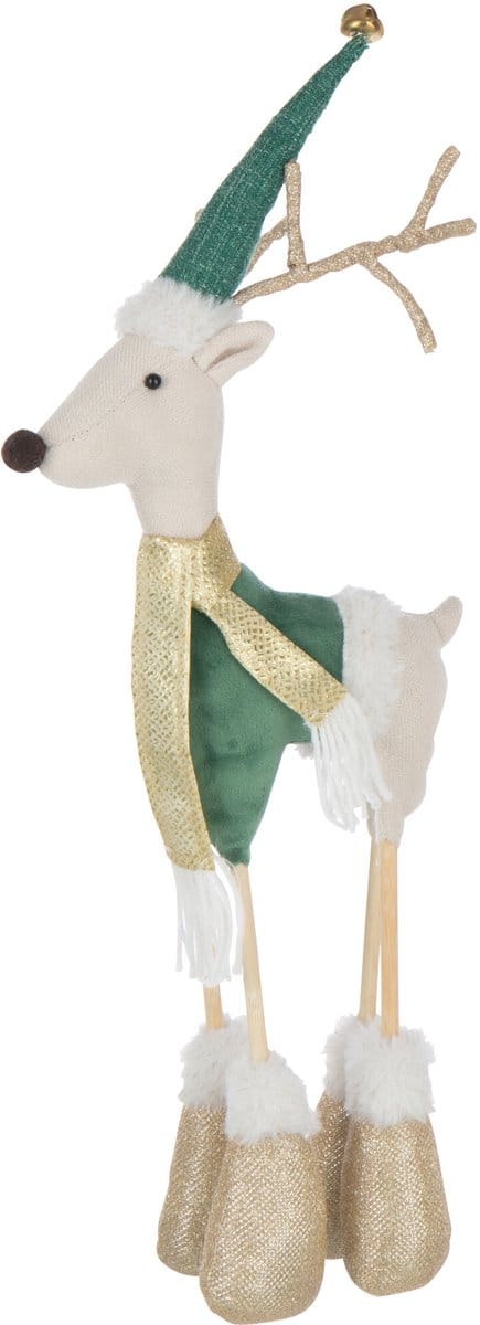 J-Line figuur Rendier Standing - polyester - mix - small