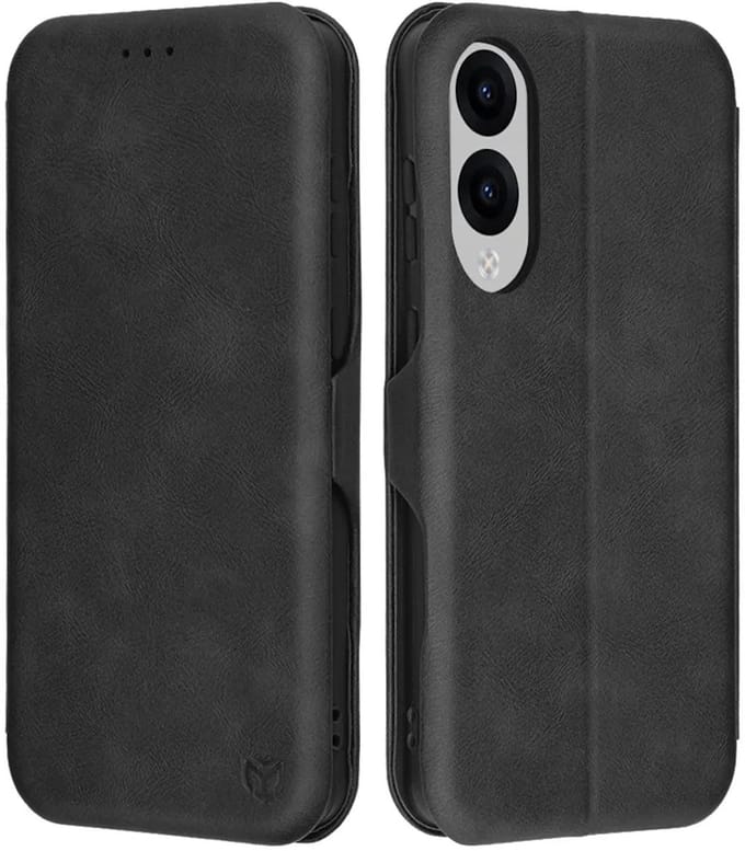 Hoesje geschikt voor Samsung Galaxy S25 Edge - Techsuit Safe+ Book Wallet Case - Zwart