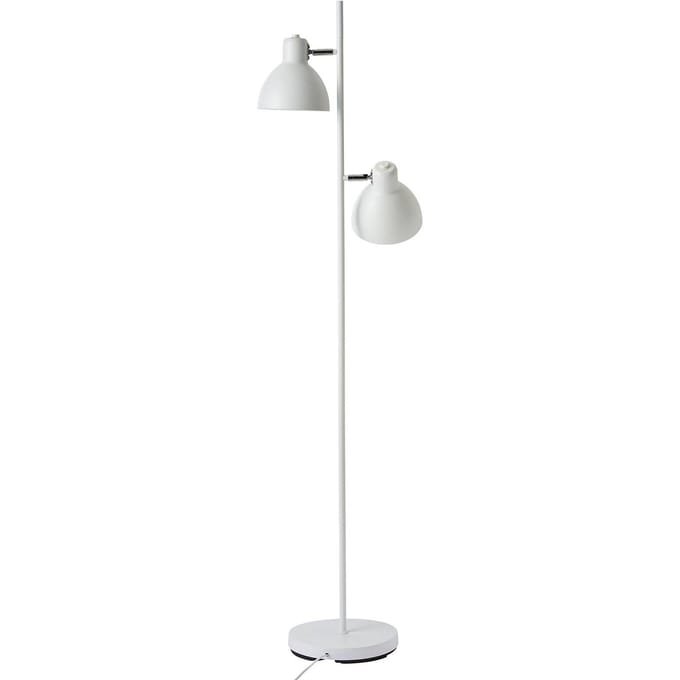 Dyberg Larsen Skagen 2-lamps vloerlamp, wit