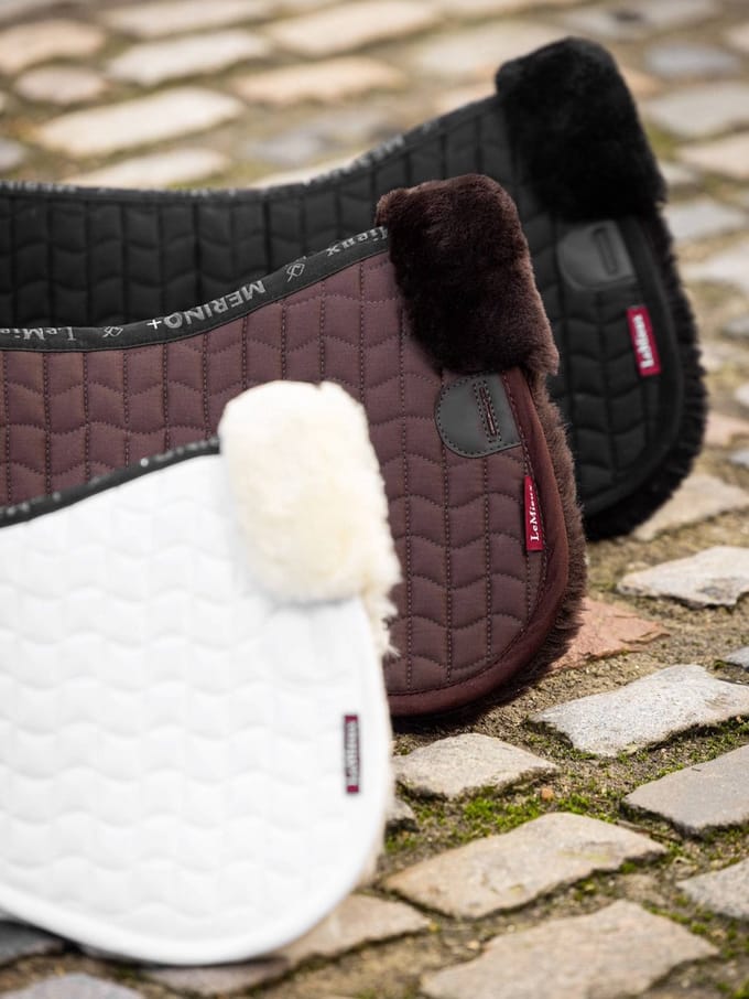 LeMieux Merino+ Half Pad Zadelonderlegger Full Bruin