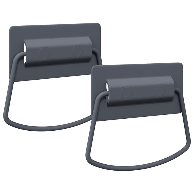 vidaXL - Kast - Handvatten - 2 - st - Antraciet - 85 - x - 45 - mm - Metaal