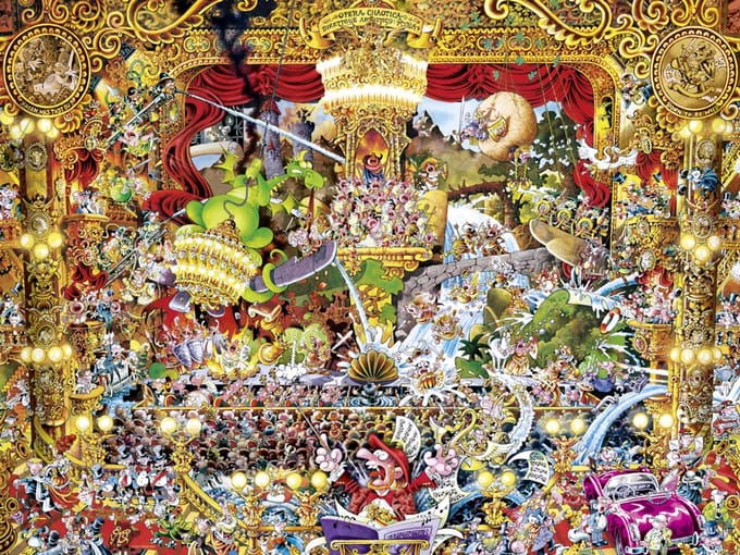 Heye puzzel Opera Chaotica 1500 stukjes cartoon klassieker.