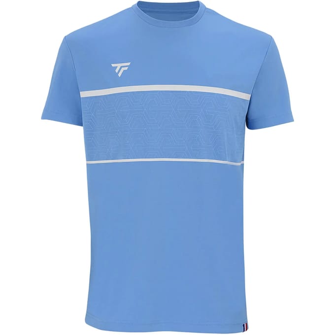 Tennisshirt Tecnifibre Men Team Tech Azur-S