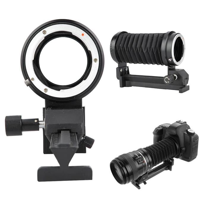 Macro Close Up Balg Camera Verlengstuk Statiefadapter voor Sony NEX black