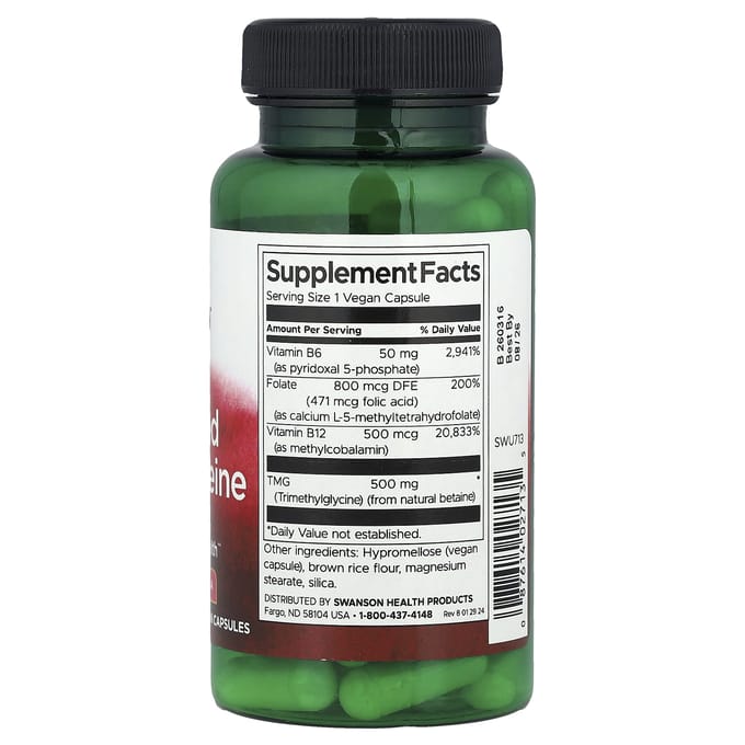 Geactiveerd Homocysteïne, 60 Plantaardige Capsules