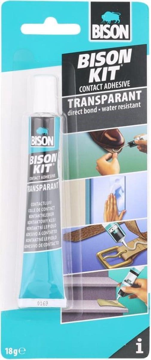 bisonkit transparant contactlijm 18 gram - Bison Kit contactlijm