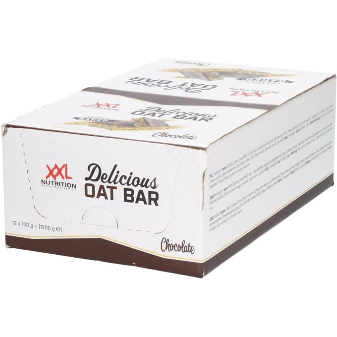 XXL Nutrition - Delicious Oat Bar - Chocolade - Havermoutreep - 12 Pack