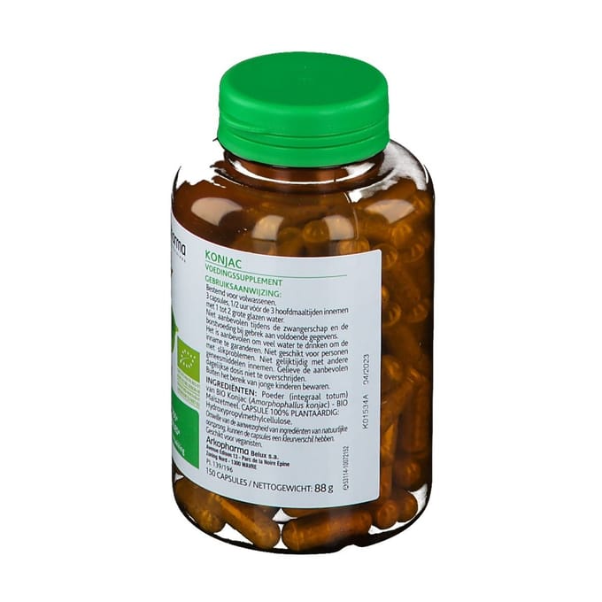 Arkopharma - Konjac Bio om Gewicht te Verliezen – 150 Capsules 50 Dagen